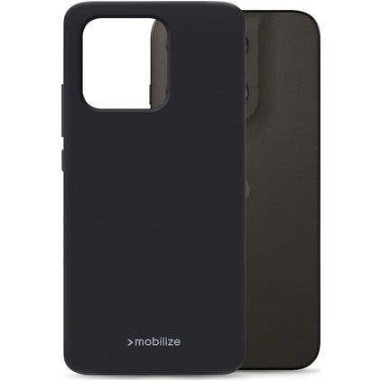 Mobilize Rubber Gelly Motorola Moto G47 Hülle Flexibles TPU Backcover - Schwarz