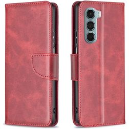Mobigear Excellent Motorola Moto G200 5G Klapphülle Portemonnaie - Rot