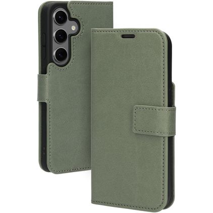 Mobiparts Classic Wallet Samsung Galaxy S24 Hülle Klapphülle Geldbörse - Stone Green