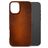 Mobilize Premium iPhone 16 Plus MagSafe Hülle Echtes Leder Backcover - Burned Cognac