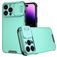 Mobigear Cam Slide iPhone 14 Pro Max Hülle Hardcase Backcover mit Kamera Slider - Türkis