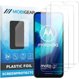 Mobigear Motorola Moto G8 Power Lite Displayschutz Schutzfolie - Hüllenfreundlich (3er Pack)