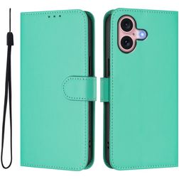 Mobigear Urban Wallet iPhone 16 Hülle Klapphülle Geldbörse - Grün
