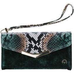 Mobilize 2in1 Gelly Velvet Clutch for Apple iPhone 12 5.4inch Green Snake