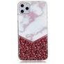 Mobigear Marble iPhone 11 Pro Hülle Flexibles TPU Backcover - Weiß / Rot