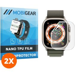 Mobigear Apple Watch Ultra - 49 mm Hydrogel TPU Displayschutz - Hüllenfreundlich (2er Pack)