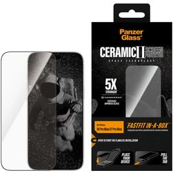 PanzerGlass Ceramic iPhone 18 Pro Max Panzerglas Displayschutz - Hüllenfreundlich + Montagerahmen