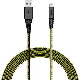 SoSkild Charging Cable USB-A auf Apple Lightning MFI Kabel 1.5 Meter - Schwarz / Gelb
