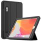 Mobigear Tri-Fold Folio iPad 8 (2020) Hülle Klapphülle + Stifthalter - Schwarz
