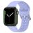 Mobigear Bumpy Silikon Apple Watch Armband Dornschließe - 49/46/45/44 mm - Lila