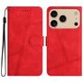 Mobigear Stitch iPhone 17 Pro Max Hülle Klapphülle Geldbörse - Rot