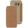 Mobilize Slim Booklet Samsung Galaxy S6 Hülle Klapphülle - Snake Creamy Rose