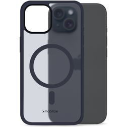 Mobilize Hybrid Pro iPhone 15 MagSafe Hülle Hardcase Backcover Stoßfest - Blau