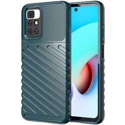 Mobigear Groove Xiaomi Redmi 10 4G Hülle Flexibles TPU Backcover - Grün