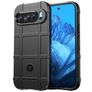 Mobigear Rugged Shield Google Pixel 9 Hülle Flexibles TPU Backcover Stoßfest - Schwarz