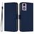 Mobigear Urban Wallet Motorola Moto G04 Hülle Klapphülle Geldbörse - Marineblau