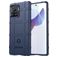 Mobigear Rugged Shield Motorola Edge 30 Ultra Hülle Flexibles TPU Backcover Stoßfest - Blau