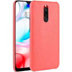Mobigear Croco Xiaomi Redmi 8 Hülle Hardcase Backcover - Rot