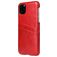Fierre Shann Premium Card iPhone 11 Hülle Backcover mit Kartenhalter - Rot