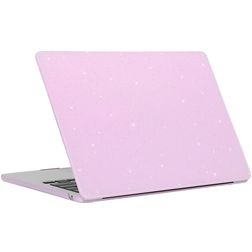 Mobigear Sparkling Cream MacBook Air 13 Zoll (2022-2026) Hardcase Hülle MacBook Case - Lila - Model A2681 / A3113 / A3240 / A3449