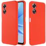 Mobigear Rubber Touch OPPO A17 Silikon Hülle Backcover - Rot