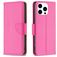 Mobigear Excellent iPhone 16 Pro Hülle Klapphülle Geldbörse - Magenta