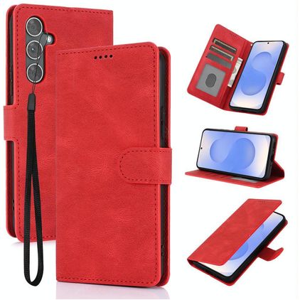 Mobigear Wallet Samsung Galaxy S26 Hülle Klapphülle Geldbörse - Rot