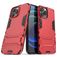 Mobigear Armor Stand iPhone 13 Pro Max Hülle Hardcase Backcover Stoßfest mit Ständer - Rot