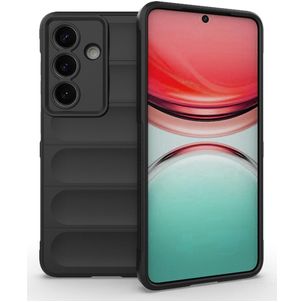 Mobigear Bumpy Samsung Galaxy S26 Hülle Flexibles TPU Backcover - Schwarz