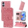 Mobigear Sunflower OPPO A17 Hülle Klapphülle Geldbörse - Magenta