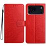 Mobigear Mandala iPhone 18 Pro Klapphülle Portemonnaie - Rot