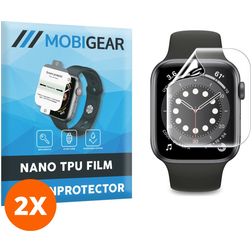 Mobigear Apple Watch - 40 mm Displayschutz Schutzfolie - Hüllenfreundlich (2er Pack)
