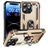 Mobigear Armor Ring iPhone 15 Pro Hülle Hardcase Backcover Stoßfest mit Ringhalter - Gold