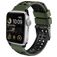 Mobigear Aero Armor Silikon Apple Watch Armband Dornschließe - 49/46/45/44 mm - Armeegrün