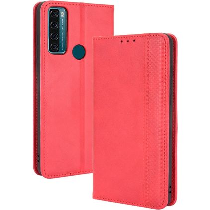 Mobigear Sensation TCL 20 SE Hülle Klapphülle Geldbörse - Rot