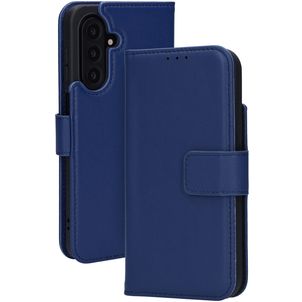 Mobiparts Wallet Samsung Galaxy A17 Hülle Echtes Leder Klapphülle Geldbörse - Blau
