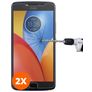Mobigear Motorola Moto E4 Plus Panzerglas Gehärtetes Glas Displayschutz - Hüllenfreundlich (2er Pack)