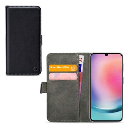 Mobilize Classic Gelly Wallet Samsung Galaxy A24 Klapphülle Portemonnaie - Schwarz
