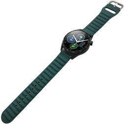 Mobigear Bumpy Silikon Smartwatch Armband Dornschließe - 22-mm-Universalanschluss - Grün