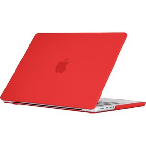 Mobigear Matte MacBook Pro 16 Zoll (2021-2026) Hardcase Hülle MacBook Case - Rot - Model A2485 / A2780 / A2991 / A3186 / A3428 / A3429