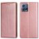 Mobigear Wallet Motorola Edge 30 Fusion Hülle Klapphülle Geldbörse - Roségold