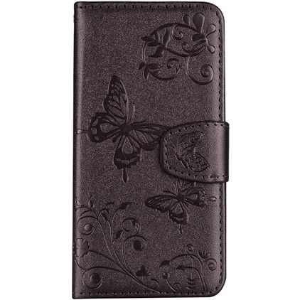 Mobigear Butterfly Xiaomi Mi 8 SE Hülle Klapphülle Geldbörse - Grau
