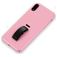 Mobigear Rubber Ring iPhone XS Max Hülle Hardcase Backcover mit Ringhalter - Pink