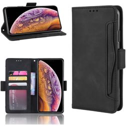 Mobigear Slide Wallet iPhone 11 Hülle Klapphülle Geldbörse - Schwarz