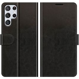 Mobigear Wallet Samsung Galaxy S22 Ultra Hülle Klapphülle Geldbörse - Schwarz