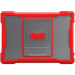 MAXCases Shield Extreme-X iPad 8 (2020) Stoßfeste Hardcase Hülle + Ständer - Transparent / Rot