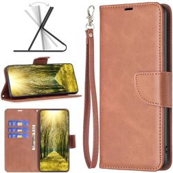 Mobigear Excellent Nokia X30 Hülle Klapphülle Geldbörse - Braun