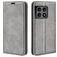Mobigear Retro Slim OnePlus 10 Pro Hülle Klapphülle Geldbörse - Grau