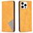 Mobigear Rhombus Slim iPhone 16 Pro Max Hülle Klapphülle - Cognac