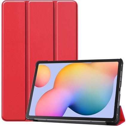 Mobigear Tri-Fold Samsung Galaxy Tab S6 Lite Hülle Klapphülle - Rot